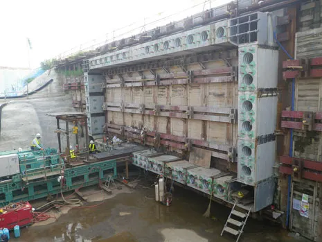 閉合部推進状況の画像