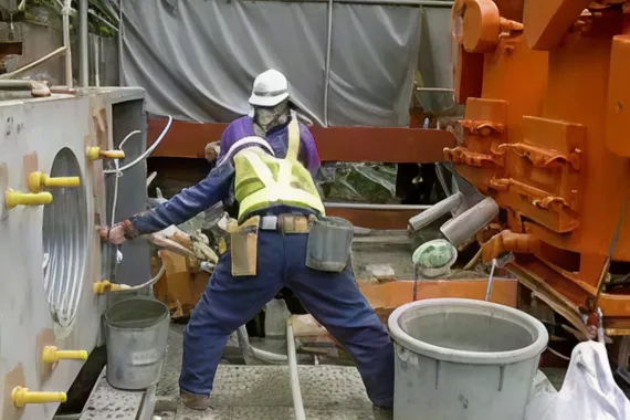 目地部無収縮モルタル注入の画像